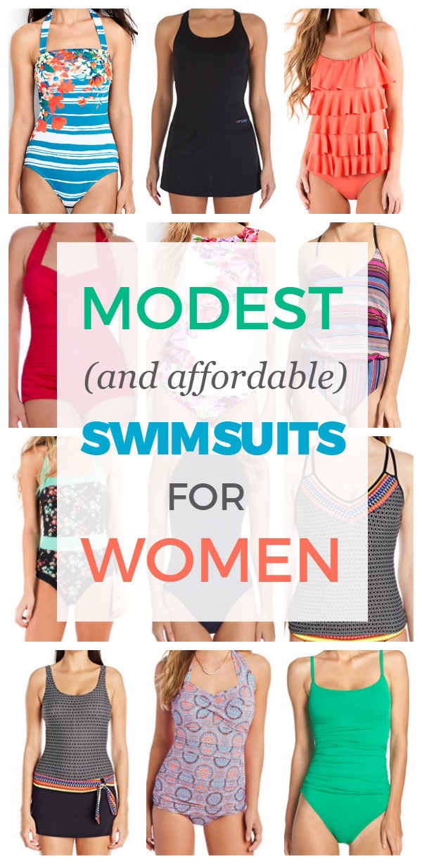 Modest and affordable swimsuits for women