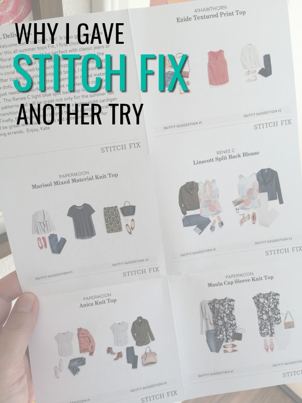 Stitch Fix Box Review (August 2017) -- Plus reasons why I tried Stitch Fix again after a 2 year break.