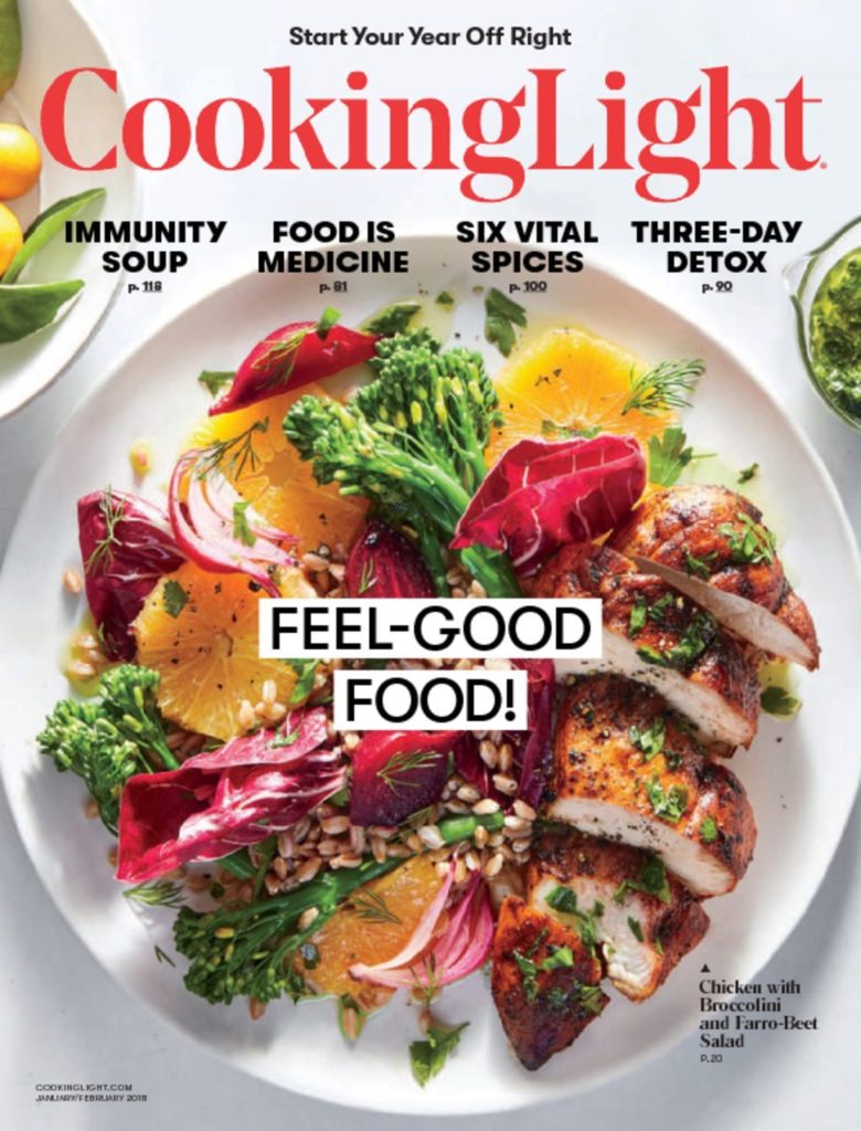 Oneyear subscription to Cooking Light for 11.95 through tomorrow (2/1