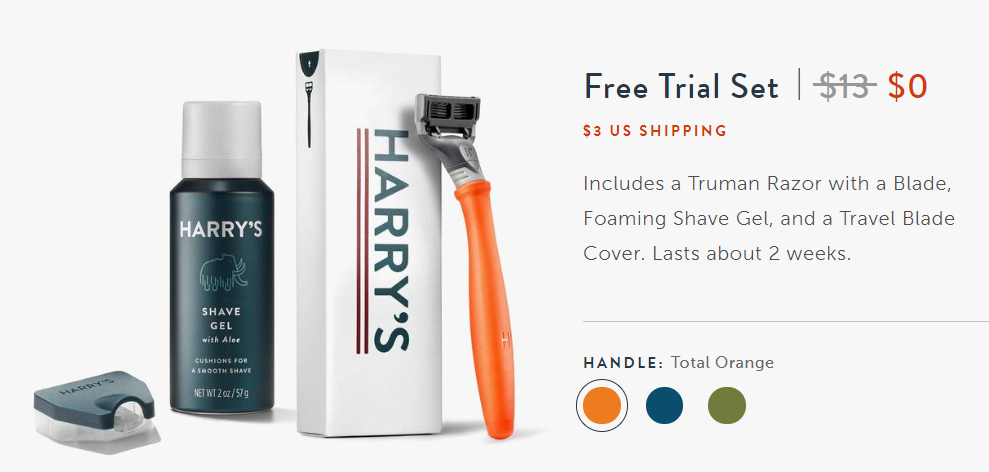 Start trial. Harry's Razor. Shaving Gel Oriense Style easy Soft Moisturizing. Trading for Shave. The Evolution of Razor.