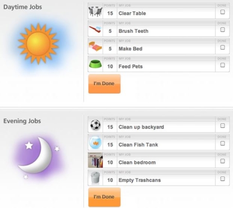 Online Chore Chart