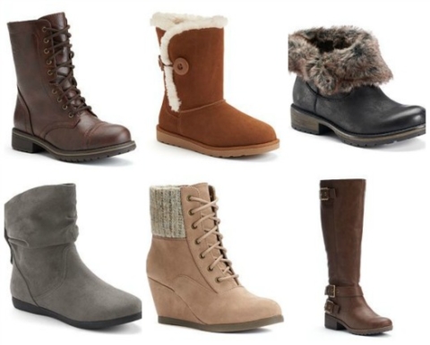 kohl's winter boot sale