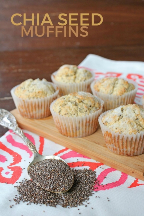 En smule kolbøtte bænk Chia Seed Muffins | Recipes