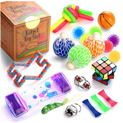 School Classroom Rewards Treasure Box Prizes 23 Pack Sensory Toys Pack for Stress for Kids and Adults Special Toys Assortment for Birthday Party Favors HOHOFAN Fidget Toy Set 